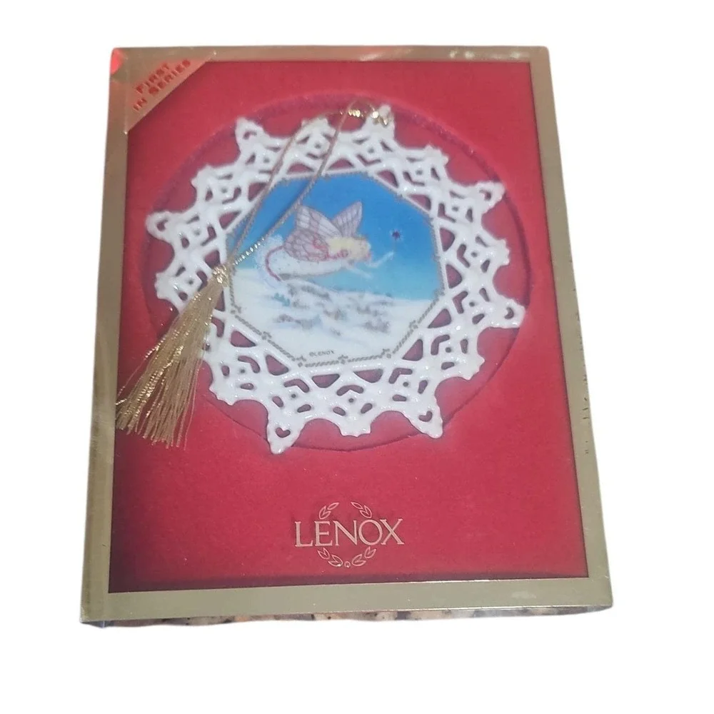 Lenox Magical Evening Ornament First in Series Snowflake Fairy Christmas VTG 90s